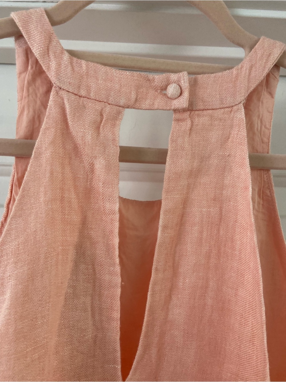 Joie Peach Halter Tie-Waist Summer Dress - Picture 5 of 8